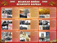 Стенд "Великая война Великого народа" Вариант 1 (9 блоков) - fgospostavki.ru - Махачкала