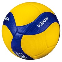 Мяч волейбольный Mikasa V200W (размер 5, синтетическая кожа, профессиональный) - fgospostavki.ru - Махачкала