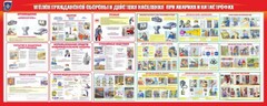 Стенд "Уголок гражданской обороны и действия населения в чрезвычайных ситуациях" - fgospostavki.ru - Махачкала