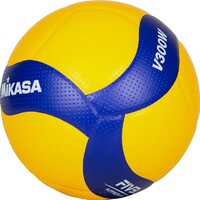 Мяч волейбольный Mikasa V300W (размер 5, синтетическая кожа, профессиональный) - fgospostavki.ru - Махачкала