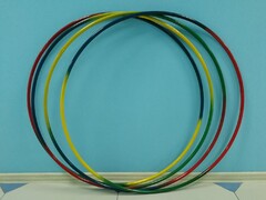 Обруч с утяжелителем стальной "Радуга" (900 миллиметров, 1050 грамм) - fgospostavki.ru - Махачкала