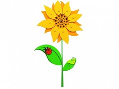 Сенсомоторное декоративно-развивающее панно "Подсолнух" - fgospostavki.ru - Махачкала