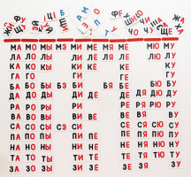 Набор магнитных карточек "Слоговый домик" - fgospostavki.ru - Махачкала