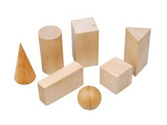Набор "Тела геометрические" (деревянные) - fgospostavki.ru - Махачкала