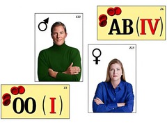 Модель-аппликация "Генетика групп крови" (ламинированная) - fgospostavki.ru - Махачкала