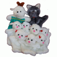 Набор перчаточных кукол "Волк и семеро козлят" - fgospostavki.ru - Махачкала