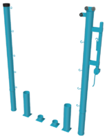 Стойки для большого тенниса с механизмом натяжения со стаканами - fgospostavki.ru - Махачкала