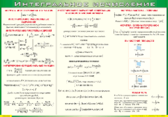 Таблица "Интегральное исчисление" (100х140 сантиметров, винил) - fgospostavki.ru - Махачкала