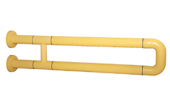 Поручень неоткидной двухопорный с антибактериальным покрытием (желтый) - fgospostavki.ru - Махачкала