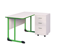 Стол учителя с тумбой с антивандальной кромкой - fgospostavki.ru - Махачкала