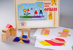 Игровой набор Фребеля "Конструктор деревянный без соединений-2" (Серия "Эксперимент") - fgospostavki.ru - Махачкала