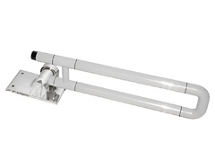 Поручень откидной с антибактериальным покрытием (белый) - fgospostavki.ru - Махачкала