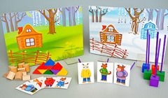 Игровой набор Фребеля "Заюшкина избушка" (серия "Сказочный мир". Выпуск 1) - fgospostavki.ru - Махачкала