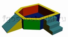 Сухой бассейн "Крепость" 1,5х1,2 метра - fgospostavki.ru - Махачкала