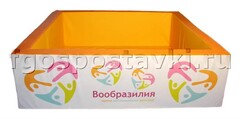 Сухой бассейн "Вообразилия" квадратный с шелкографией - fgospostavki.ru - Махачкала