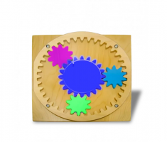 Тактильно-развивающая панель «Цветные шестеренки» - fgospostavki.ru - Махачкала