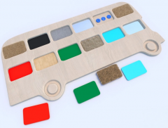 Тактильные разноцветные дощечки «Автобус» - fgospostavki.ru - Махачкала