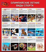 Стенд "Олимпийские летние виды спорта" - fgospostavki.ru - Махачкала