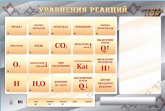 Светодинамический стенд "Уравнения реакций" с маркерными полями - fgospostavki.ru - Махачкала