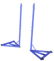 Стойка для бадминтона передвижная без противовеса (без сетки, 2 штуки) - fgospostavki.ru - Махачкала