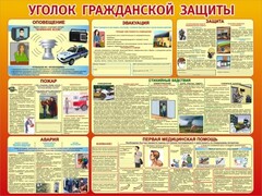 Стенд "Уголок гражданской защиты" - fgospostavki.ru - Махачкала