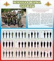 Стенд "Военная форма одежды (герб РФ) " - fgospostavki.ru - Махачкала