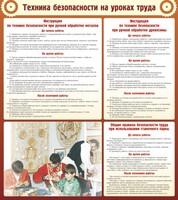 Стенд "Техника безопасности на уроках труда" - fgospostavki.ru - Махачкала