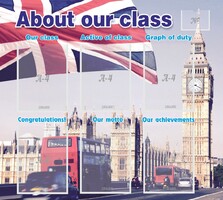 Стенд "About our class" - fgospostavki.ru - Махачкала