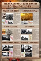 Стенд "Великая Отечественная война" (битвы) - fgospostavki.ru - Махачкала