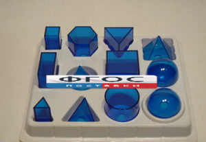 Набор прозрачных геометрических тел разборный (12 предметов) малый - fgospostavki.ru - Махачкала