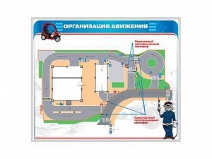 Магнитно-маркерная доска "Организация движения" - fgospostavki.ru - Махачкала