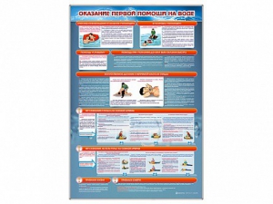 Стенд "Оказание первой помощи на воде" - fgospostavki.ru - Махачкала