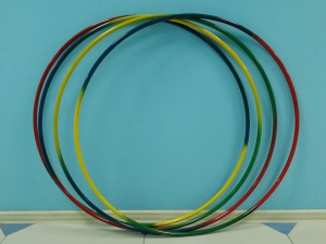 Обруч с утяжелителем стальной "Радуга" (900 миллиметров, 1050 грамм) - fgospostavki.ru - Махачкала