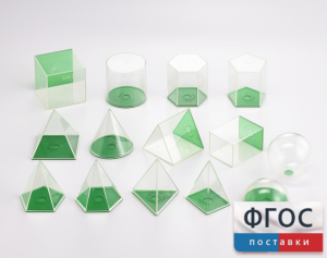 Фигуры геометрические 8 см. Набор прозрачный - fgospostavki.ru - Махачкала