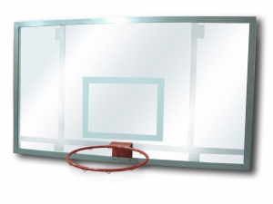 Щит баскетбольный игровой, поликарбонат (1800х1200 миллиметров) - fgospostavki.ru - Махачкала