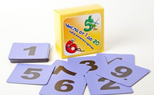 Набор магнитных карточек "Числа от 1 до 20" (фон фиолетовый) - fgospostavki.ru - Махачкала