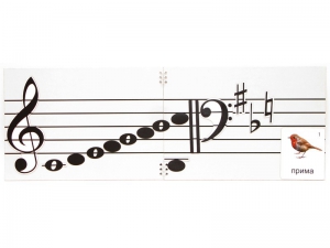 Настольное мягкое магнитно-маркерное поле с нотным станом - fgospostavki.ru - Махачкала