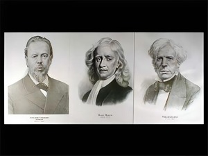 Стенд - портреты физиков (35 штук, формат А3) - fgospostavki.ru - Махачкала