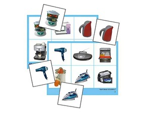 Логопедическое лото "Бытовая техника" (4 планшета, 24 карточки, цветное, ламинированное) - fgospostavki.ru - Махачкала