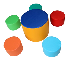 Игровая мебель "Посиделки" (6 банкеток) - fgospostavki.ru - Махачкала