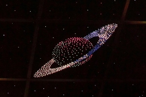 Потолок "Звездное небо с анимационным фибероптическим эффектом сатурн" - fgospostavki.ru - Махачкала