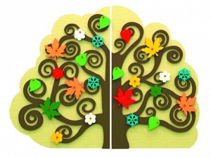 Сенсомоторное декоративно-развивающее панно "Времена года" - fgospostavki.ru - Махачкала