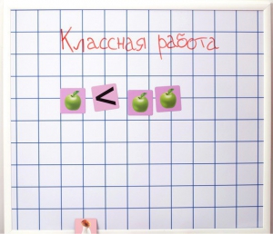 Магнитно-маркерная доска "Клетка" (86 см х 75 см) - fgospostavki.ru - Махачкала