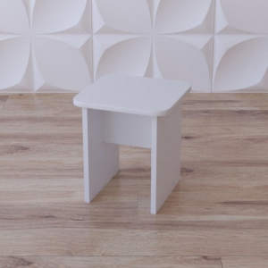 Табурет «Белый кубик» - fgospostavki.ru - Махачкала