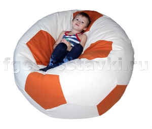 Кресло "Футбольный мяч" с гранулами с чехлом из жаккарда - fgospostavki.ru - Махачкала