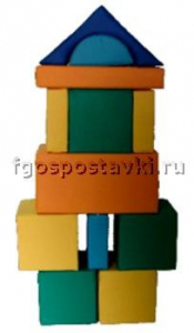 Мягкий модуль-конструктор "Городок" (12 элементов) - fgospostavki.ru - Махачкала