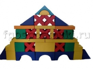 Мягкий модуль-конструктор "Городок" (32 элемента) - fgospostavki.ru - Махачкала