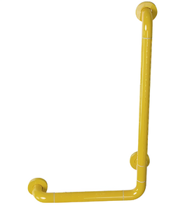 Поручень опорный L-образный вертикальный (желтый) - fgospostavki.ru - Махачкала