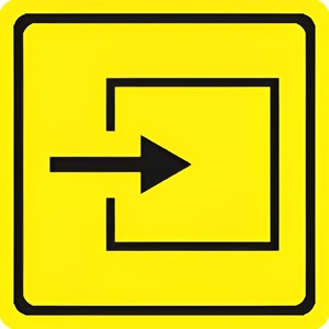 Тактильный знак (вход в помещение) 100х100 - fgospostavki.ru - Махачкала