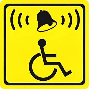 Тактильный знак (кнопка вызова) 100х100 - fgospostavki.ru - Махачкала